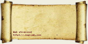 Kristina Perunović vizit kartica